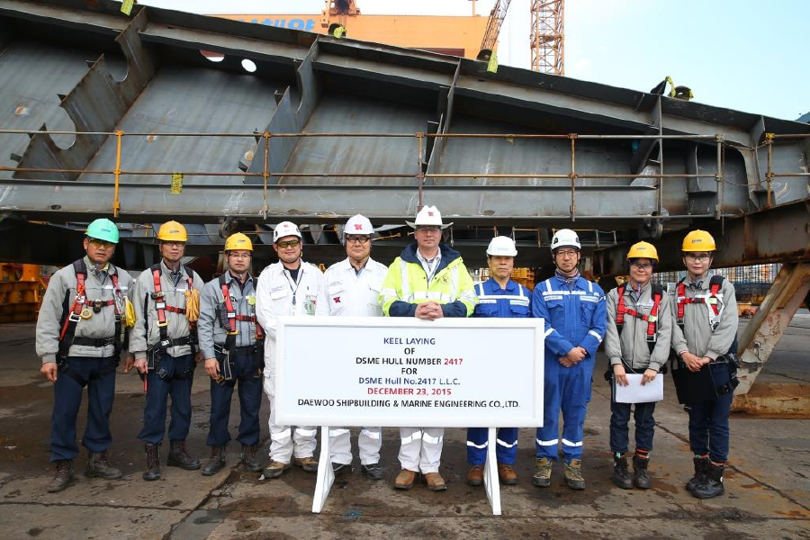 Keel laid for six Teekay LNG newbuildings