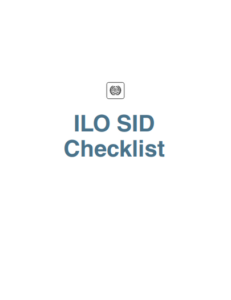New ILO Checklist for SIDs issuance