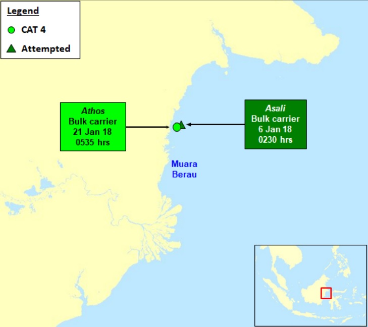 Two incidents reported to ReCAAP ISC in last week