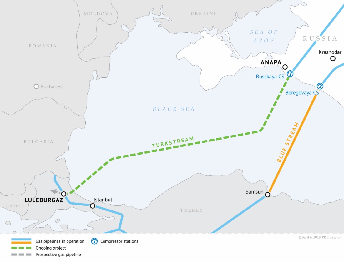TurkStream gas pipeline officially launched
