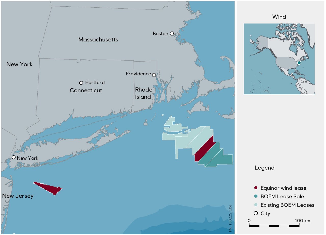 Equinor acquires offshore wind lease off Massachusetts