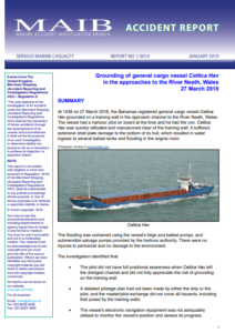 Absence of detailed pilotage plan leads to cargo vessel grounding