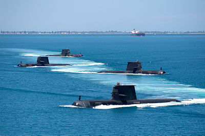 Australia&#8217;s submarines sail in formation