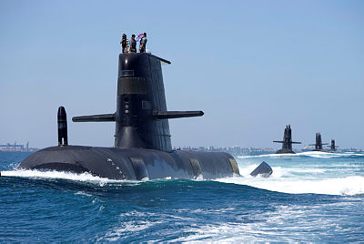 Australia&#8217;s submarines sail in formation
