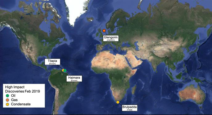 2019 already sees four high-impact oil and gas discoveries