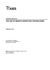 ABS: Guidance on safe use of Remote Inspection Technologies