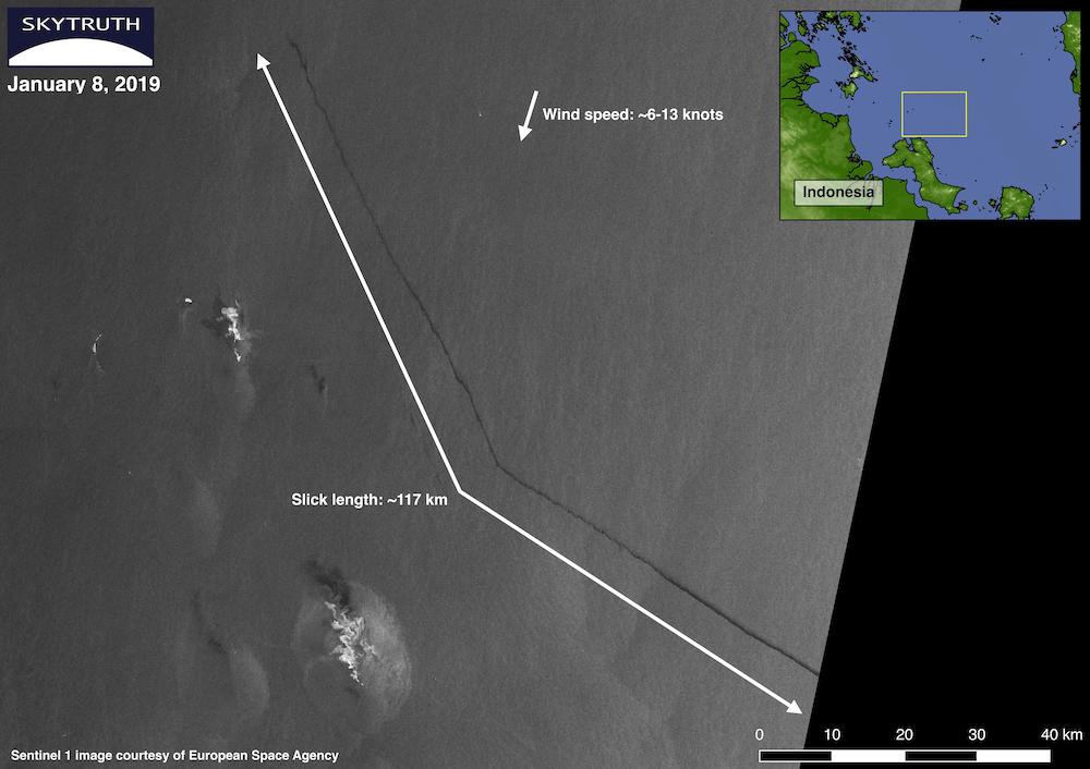 Satellite images provide info on possible slick offshore Indonesia