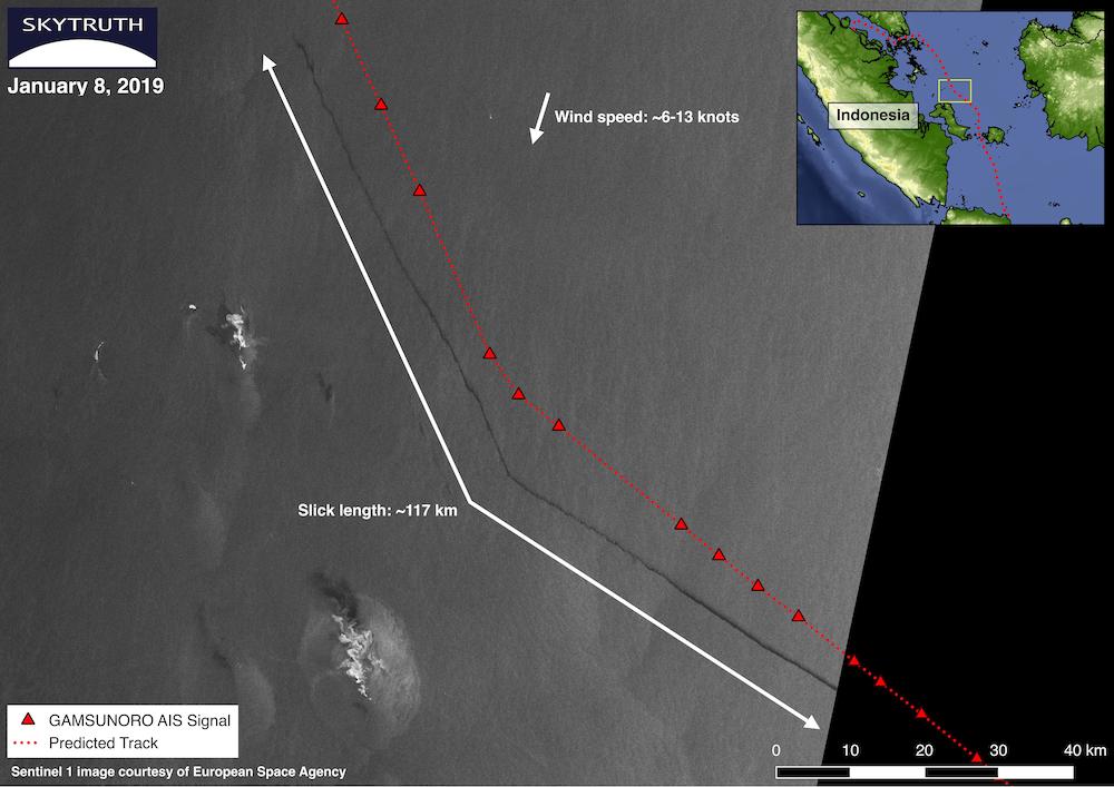 Satellite images provide info on possible slick offshore Indonesia