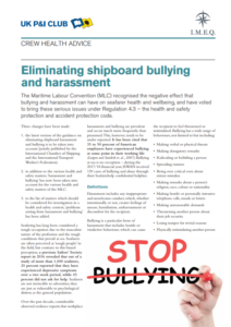 How to tackle bullying and harassment onboard