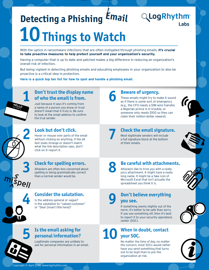 Infographic Ten Tips To Detect A Phishing Email Safety4sea Riset 