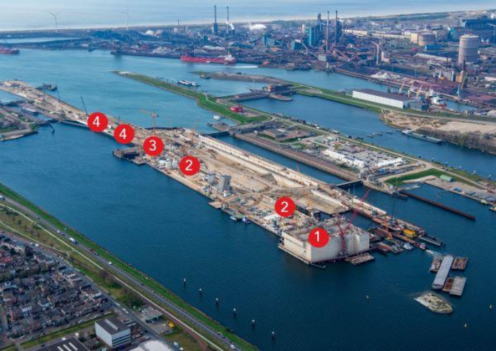 What changes after the new sea lock in Ijmuiden, North Holland