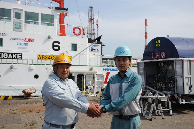 NYK takes part in first LNG bunkering in western Japan