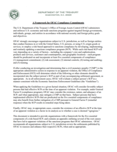 US publishes framework for OFAC compliance