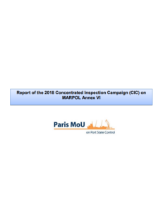 Paris MoU: Results of CIC on MARPOL Annex VI