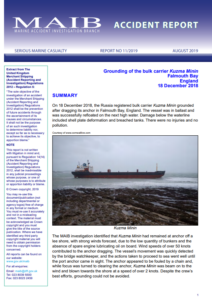 Grounded bulk carrier off Falmouth Bay had no insurance
