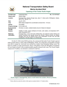 Poor stability assessment leads fishing vessel to capsize with one fatality
