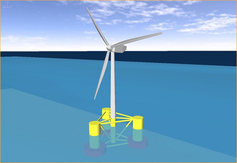 UK University trials methods to stabilise floating offshore wind turbines