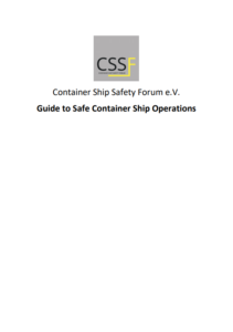 CSSF issues safe containership operations report
