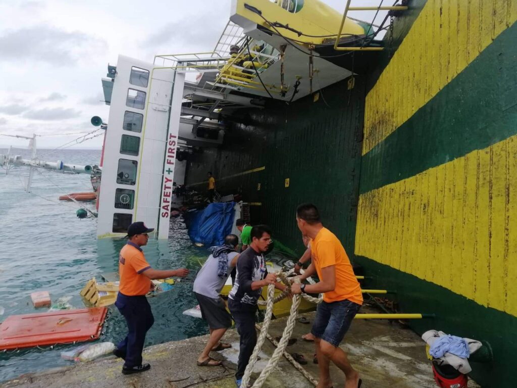 149 passengers rescued from listing ship off Cebu