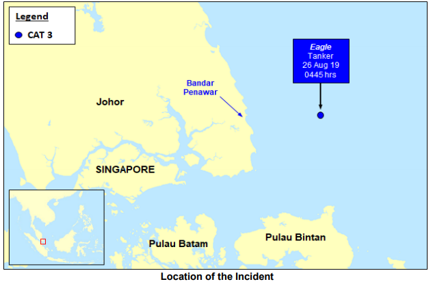 Robbers board tanker anchored off Malaysia