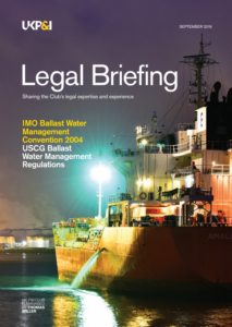 BWM Convention and USCG BWM regulations: A regulatory overview