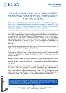 ECSA: Measures to bolster maritime security in Gulf of Guinea