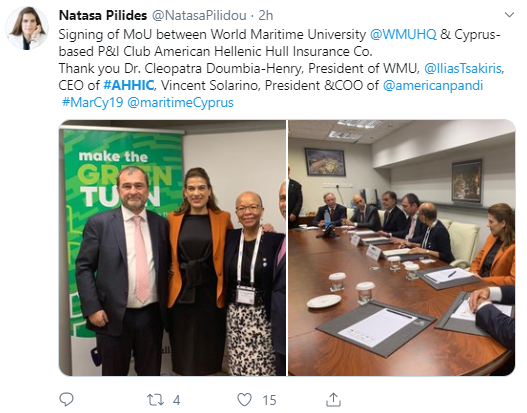 American Club inks MoU with World Maritime University