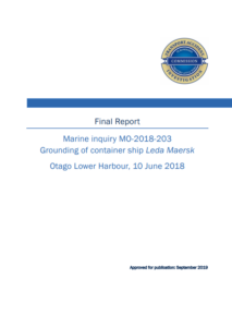 Ship grounding stresses importance of bridge resource management