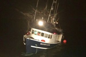 Coast Guard saves five people from sinking fishing vessel