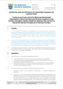 Guidance on assessment and approval of seafarer training