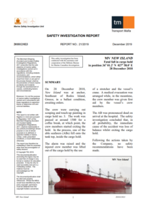 Lessons learned: Fatal fall in cargo hold stresses need of safety harness