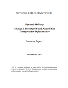 US has to extend its oil and natural gas transportation infrastructure