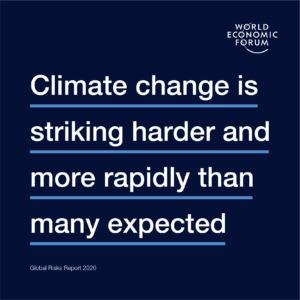 Climate crisis one of top five risks for World Economic Forum