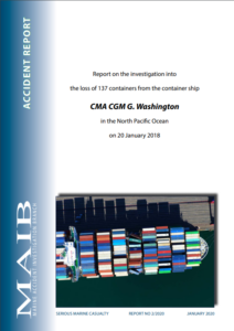 Investigation report: Loss of 137 containers overboard from CMA CGM G. Washington