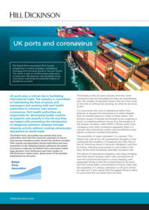 Coronavirus: Impact on UK ports