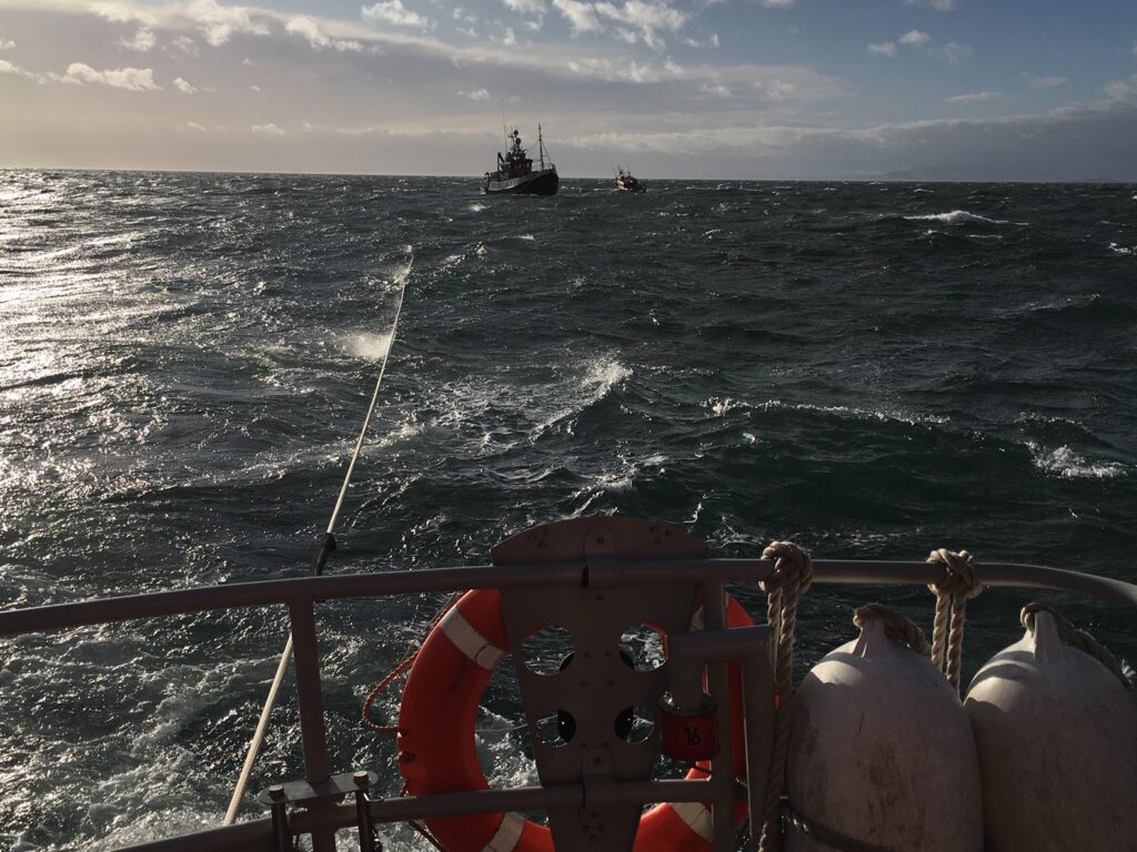 RNLI rescues fishing vessel under Storm Ciara