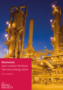 Ammonia could cut GHG emissions, says UK&#8217;s Royal Society