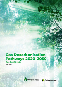 Report presents the gas decarbonization pathways from 2020 to 2050