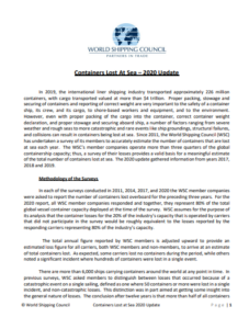 Container loss incidents falling, WSC study reveals