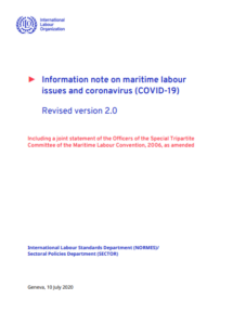 ILO issues revised note on COVID-19 and shipping industry impact