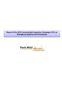Paris MoU report on CIC 2019: 48 ship detentions and 526 deficiencies