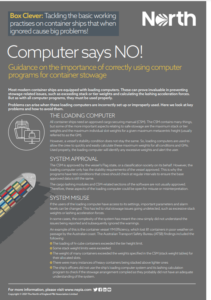 How to correctly use computer programs for container stowage