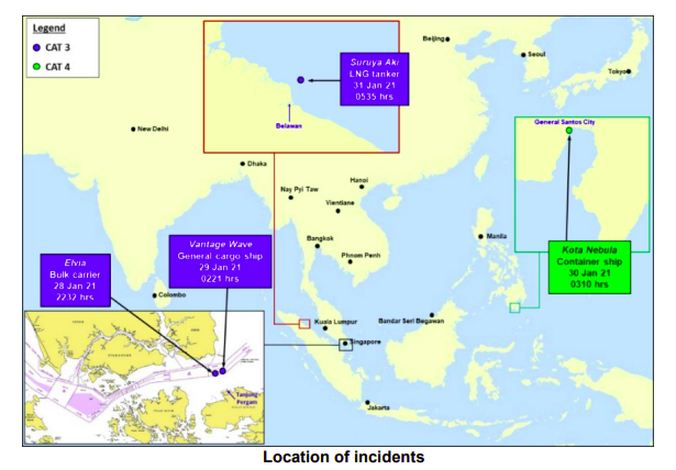 ReCAAP ISC: Four armed robberies against ships in Asia reported last week