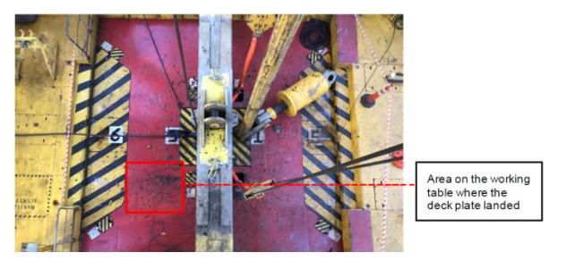 Lessons learned: Steel deck plate falls from pipelay tower