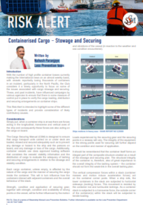 Containerised cargo, stowage and securing: Best practices