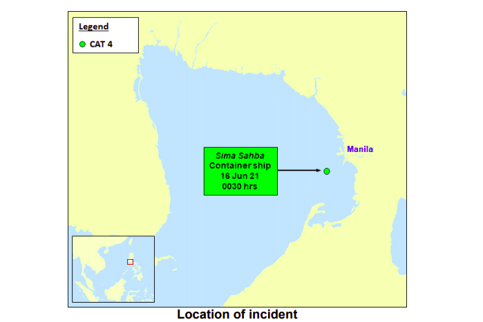 Armed robbery on container ship anchored in Manila