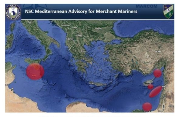 US MARAD: GPS interference incidents reported in the eastern Mediterranean Sea