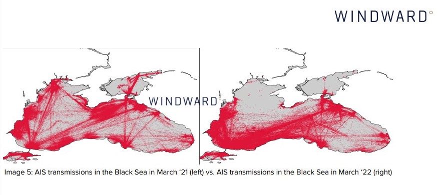 Windward: Maritime ecosystem experienced uncertainty following the invasion of Ukraine