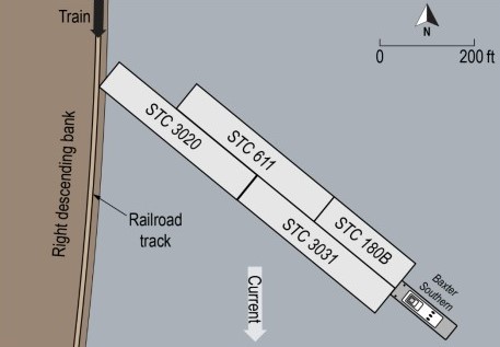 NTSB Investigation: Train-barge collide due to failure to identify caution area on the electronic chart