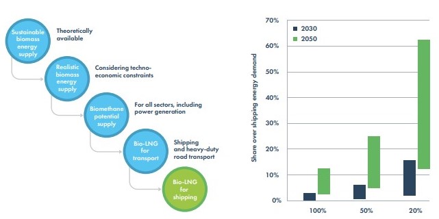 Report: Bio-LNG can meet a significant proportion of future shipping demand